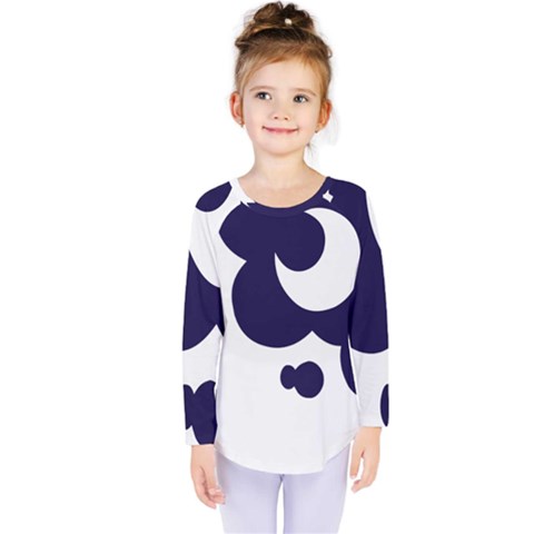 Month Blue Kids  Long Sleeve Tee by Alisyart