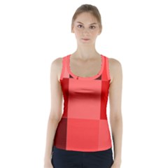 Red Flag Plaid Racer Back Sports Top