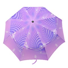 Purple Circle Line Light Folding Umbrellas