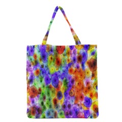 Green Jellyfish Yellow Pink Red Blue Rainbow Sea Purple Grocery Tote Bag