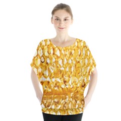 Honeycomb Fine Honey Yellow Sweet Blouse