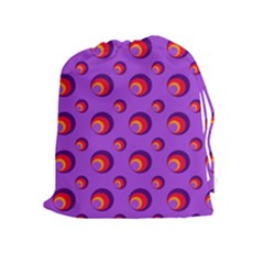 Scatter Shapes Large Circle Red Orange Yellow Circles Bright Drawstring Pouches (extra Large)