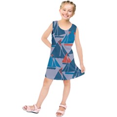 Ship Sea Blue Kids  Tunic Dress