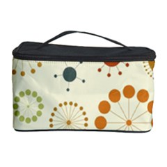 Seamless Floral Flower Orange Red Green Blue Circle Cosmetic Storage Case by Alisyart