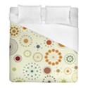 Seamless Floral Flower Orange Red Green Blue Circle Duvet Cover (Full/ Double Size) View1