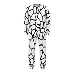 Seamless Cobblestone Texture Specular Opengameart Black White Onepiece Jumpsuit (kids) by Alisyart