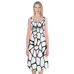 Seamless Cobblestone Texture Specular Opengameart Black White Midi Sleeveless Dress