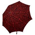 Tile Circles Large Red Stone Hook Handle Umbrellas (Large) View2