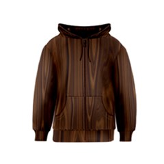 Texture Seamless Wood Brown Kids  Zipper Hoodie by Alisyart