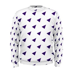 Triangle Purple Blue White Men s Sweatshirt