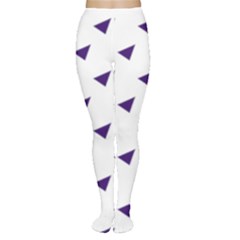 Triangle Purple Blue White Women s Tights