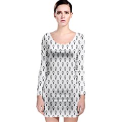 Woman Plus Sign Long Sleeve Bodycon Dress by Alisyart