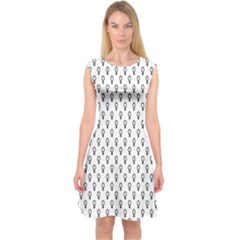 Woman Plus Sign Capsleeve Midi Dress by Alisyart