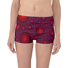 Voronoi Diagram Circle Red Reversible Bikini Bottoms