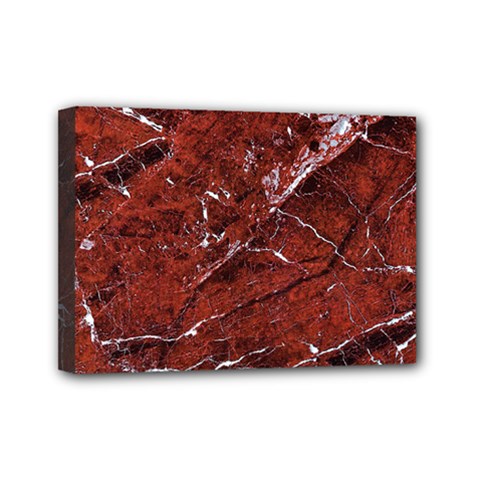 Texture Stone Red Mini Canvas 7  X 5 