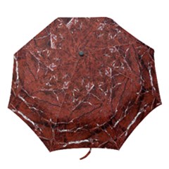 Texture Stone Red Folding Umbrellas