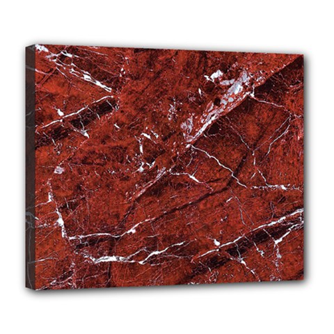 Texture Stone Red Deluxe Canvas 24  X 20  