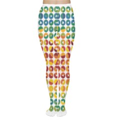 Weather Blue Orange Green Yellow Circle Triangle Women s Tights