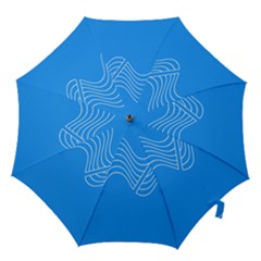 Waves Blue Sea Water Hook Handle Umbrellas (medium)