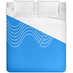 Waves Blue Sea Water Duvet Cover (california King Size) by Alisyart