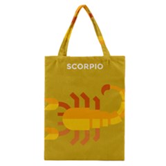 Animals Scorpio Zodiac Orange Yellow Classic Tote Bag