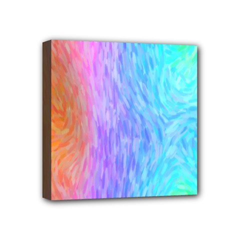 Abstract Color Pattern Textures Colouring Mini Canvas 4  X 4  by Simbadda