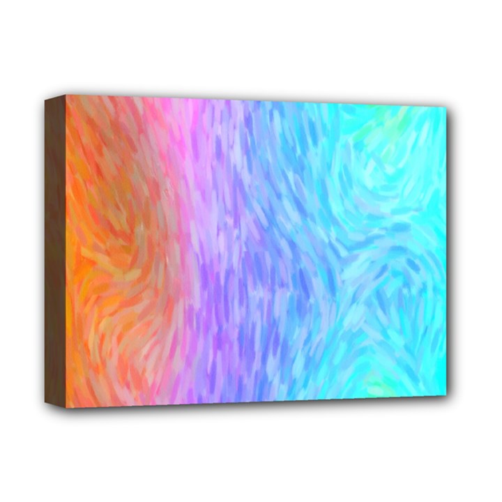 Abstract Color Pattern Textures Colouring Deluxe Canvas 16  x 12  