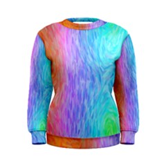 Abstract Color Pattern Textures Colouring Women s Sweatshirt by Simbadda