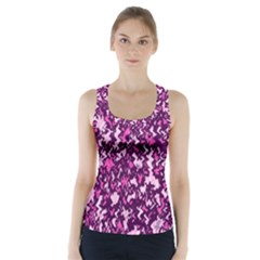Chic Camouflage Colorful Background Racer Back Sports Top