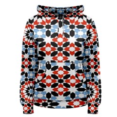 Morrocan Fez Pattern Arabic Geometrical Women s Pullover Hoodie by Simbadda