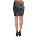 Peacock Feathers Bodycon Skirt View2
