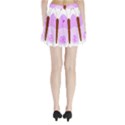 Butterfly Flower Valentine Animals Purple Brown Pleated Mini Skirt View2