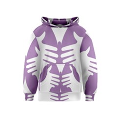 Colorful Butterfly Hand Purple Animals Kids  Pullover Hoodie