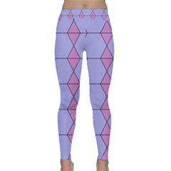 Demiregular Purple Line Triangle Classic Yoga Leggings