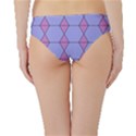 Demiregular Purple Line Triangle Hipster Bikini Bottoms View2