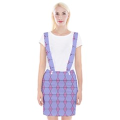 Demiregular Purple Line Triangle Suspender Skirt