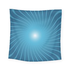 Dreams Sun Blue Wave Square Tapestry (small)