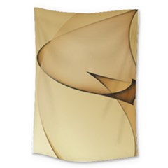 Edge Gold Wave Large Tapestry by Alisyart