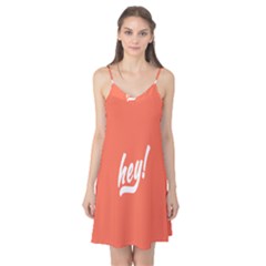 Hey White Text Orange Sign Camis Nightgown