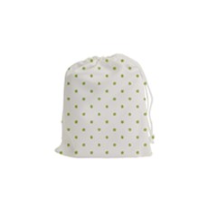 Green Spot Jpeg Drawstring Pouches (small)  by Alisyart