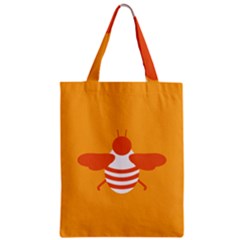 Littlebutterfly Illustrations Bee Wasp Animals Orange Honny Zipper Classic Tote Bag