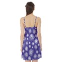 Aztec Lilac Love Lies Flower Blue Satin Night Slip View2