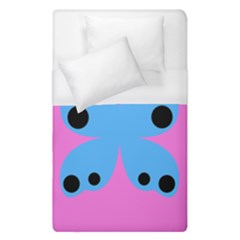 Pink Blue Butterfly Animals Fly Duvet Cover (single Size)