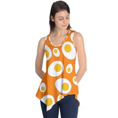 Orange Circle Egg Sleeveless Tunic