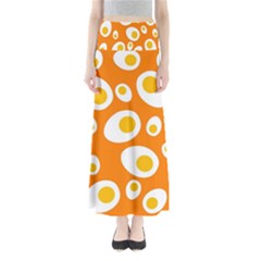 Orange Circle Egg Maxi Skirts