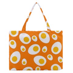 Orange Circle Egg Medium Zipper Tote Bag by Alisyart