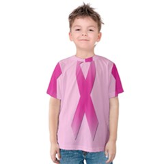 Pink Breast Cancer Symptoms Sign Kids  Cotton Tee