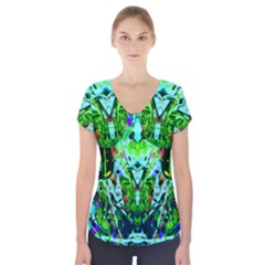 Eco Centered Short Sleeve Front Detail Top by AlmightyPsyche