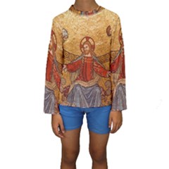 Gold Jesus Kids  Long Sleeve Swimwear by boho