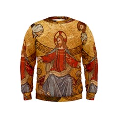 Gold Jesus Kids  Sweatshirt